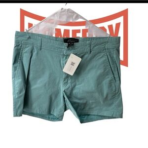 The Men's Store Aqua Flat Front Shorts